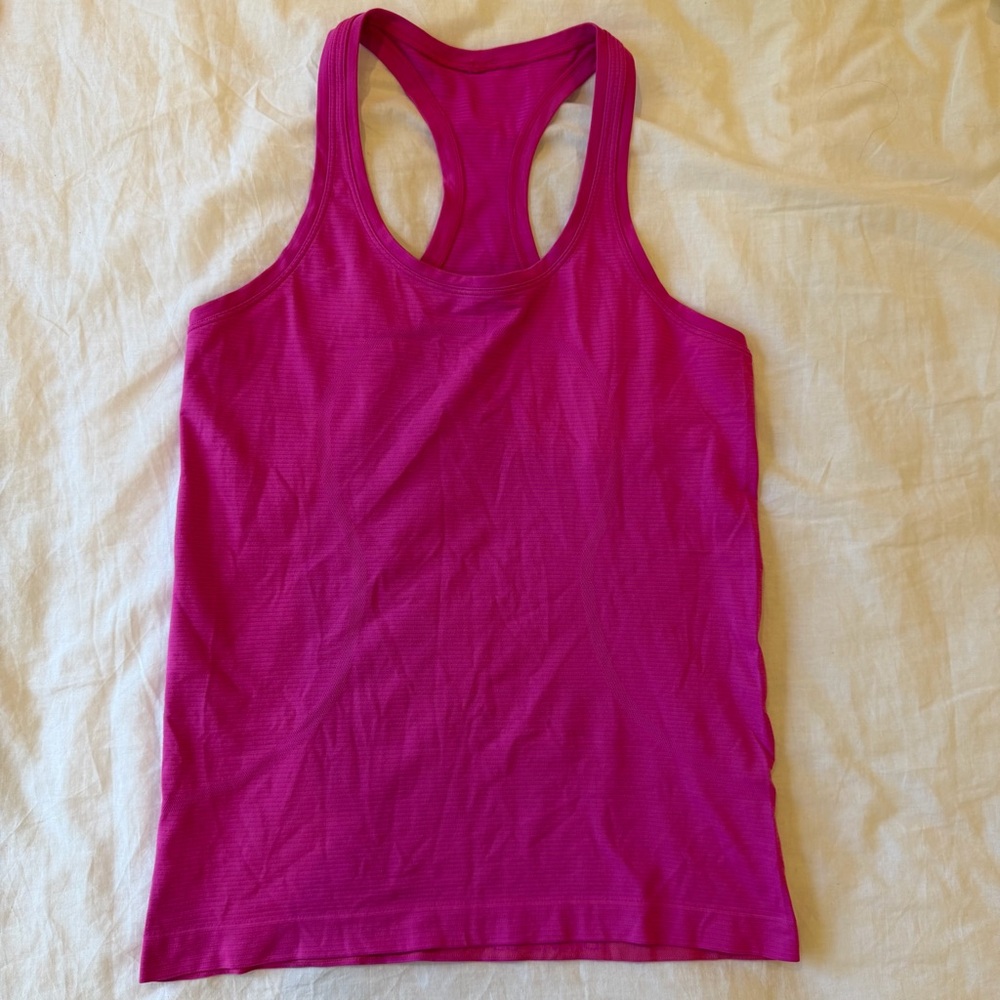 Lululemon Racerback Tank Top in Bright Magenta Size 8
